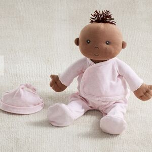 NWT Pottery Barn Kids Olivia Modern Eco Soft Doll Brown Skin